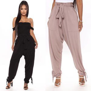 Fashion Nova slouchy loose fitting pants NWT